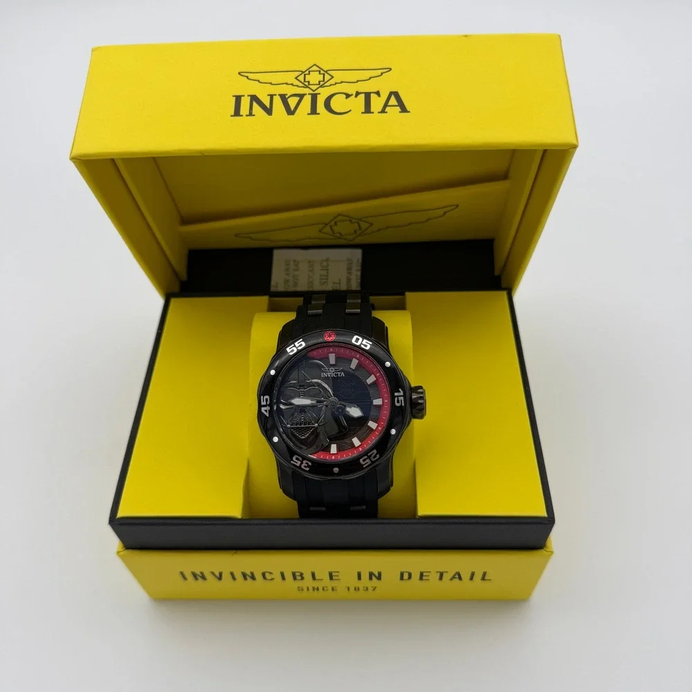 Invicta Star Wars Darth Vader Limited Edition Black Silicone Watch 32363 New